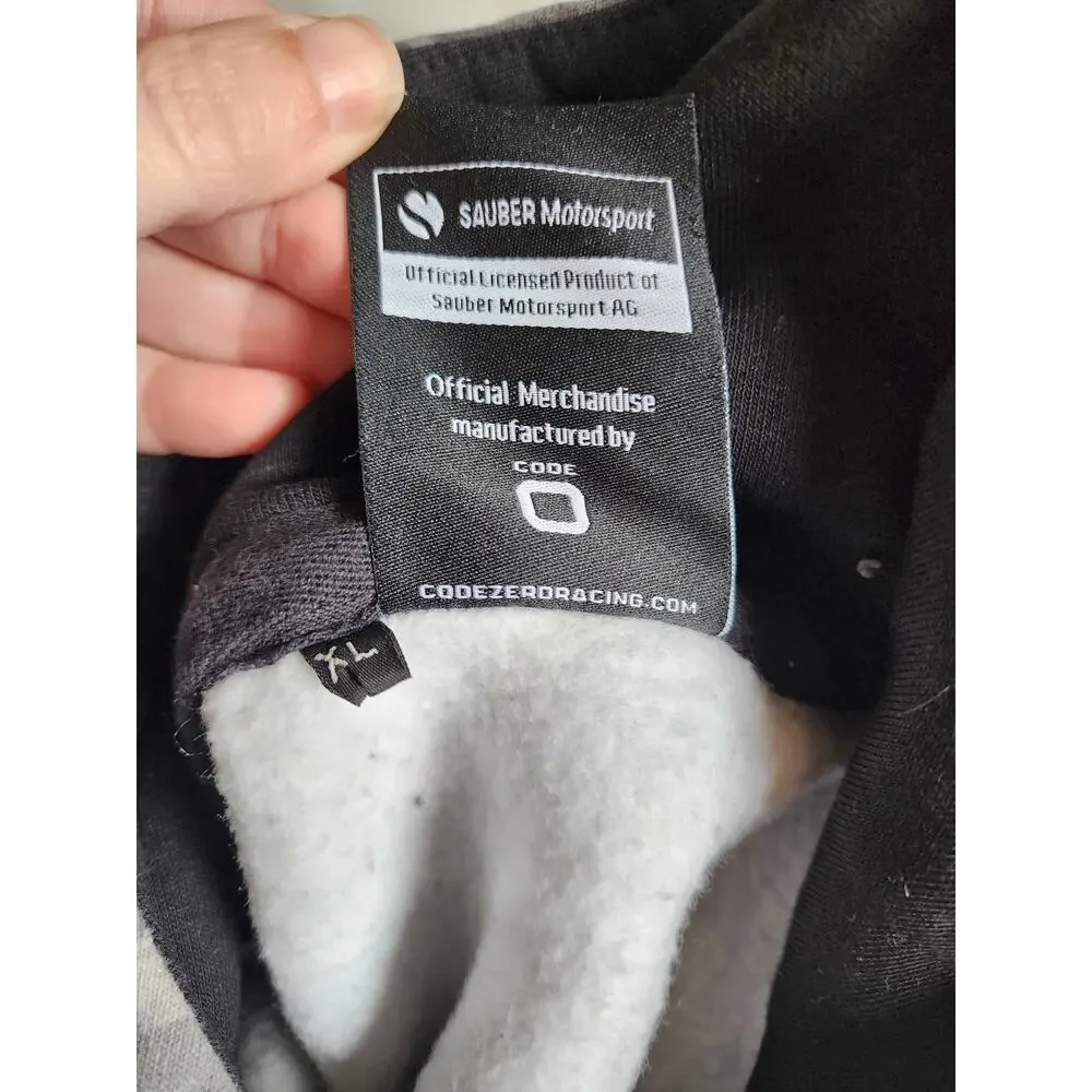 Alfa Romeo F1 ORLEN Sauber Motorsport Hoodie XL Dazzle Gray Black Camo Code Zero - Picture 4 of 8